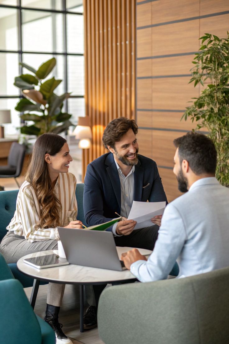 A professional consultation in a welcoming office